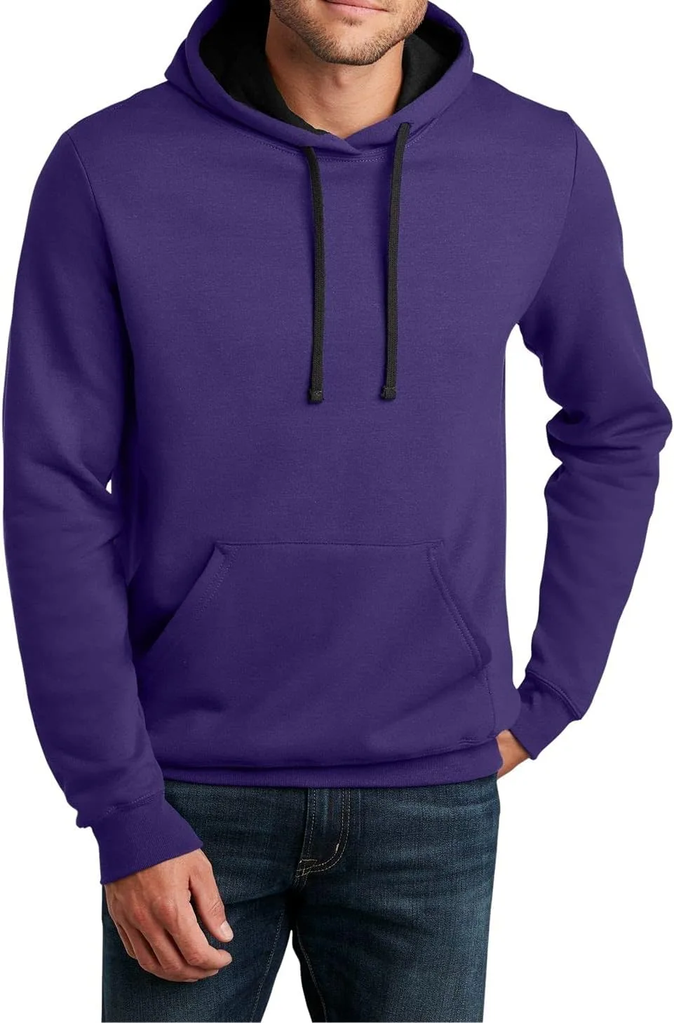 

JustBlanks мужская флисовая толстовка с капюшоном и карманом