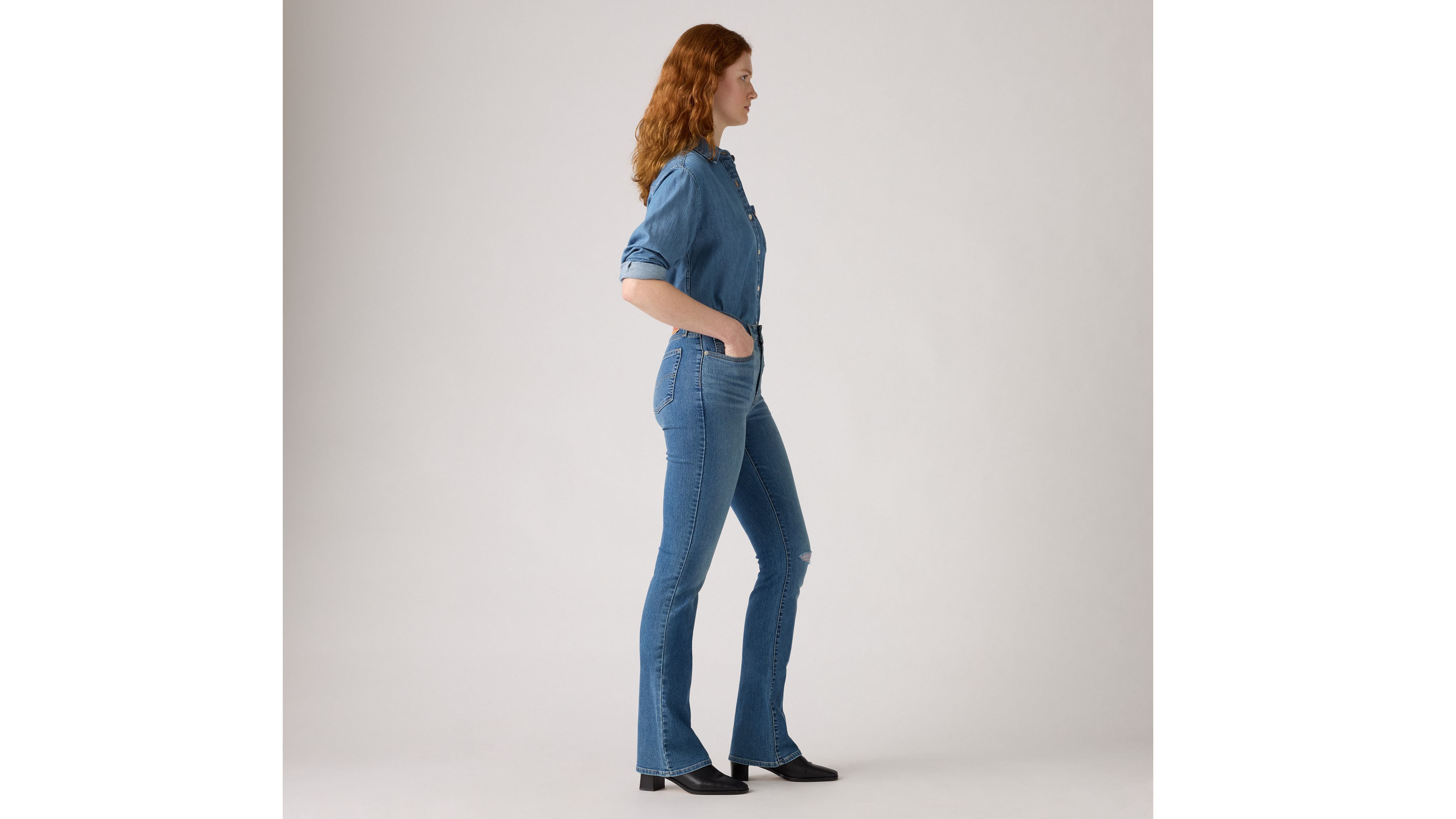 Женские джинсы Bootcut с высокой талией 725 Levi's, Timeless Tint - Medium Wash — фото 3