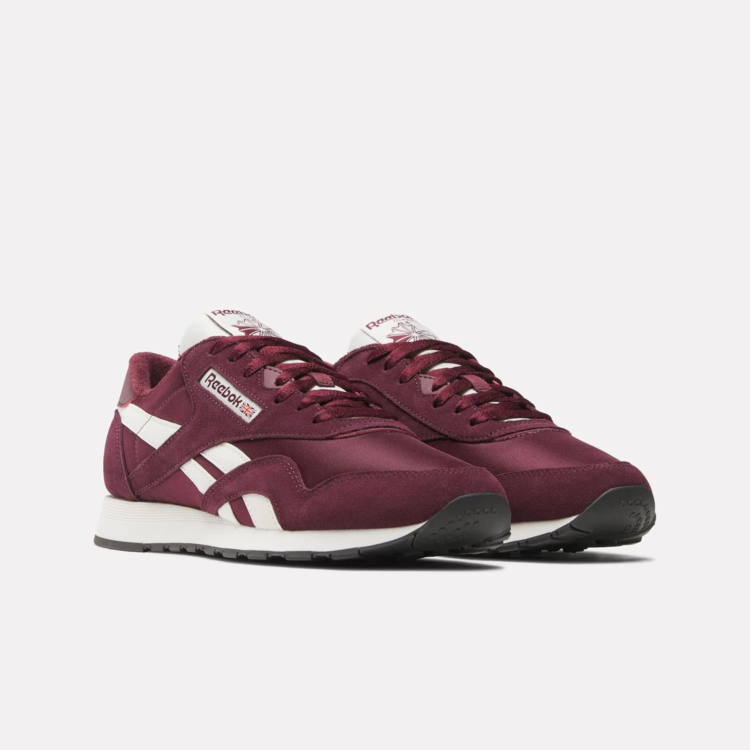 Кроссовки мужские Reebok, цвет Black Cherry Chalk — фото 2