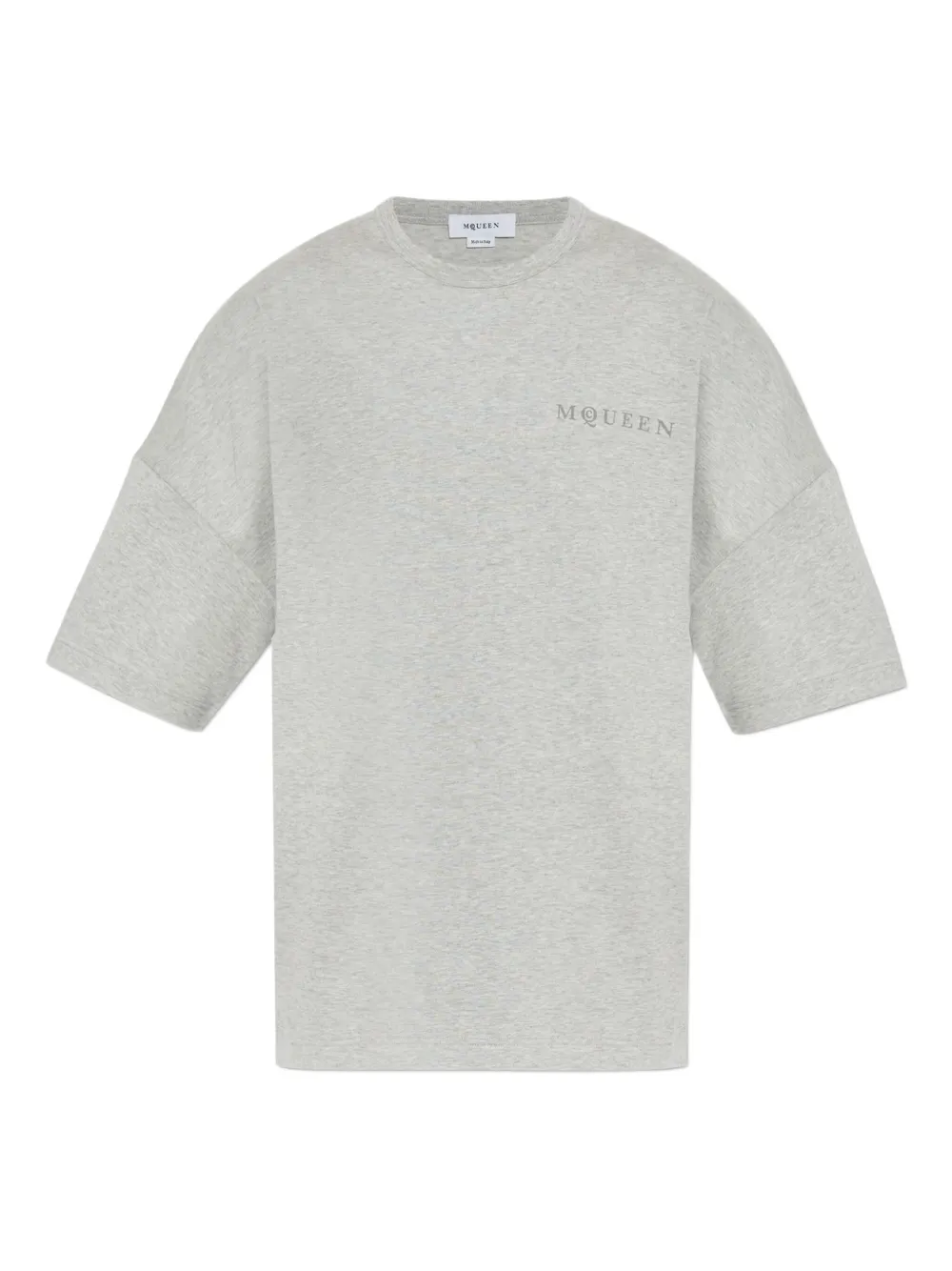 

Футболка с логотипом Alexander McQueen, серый