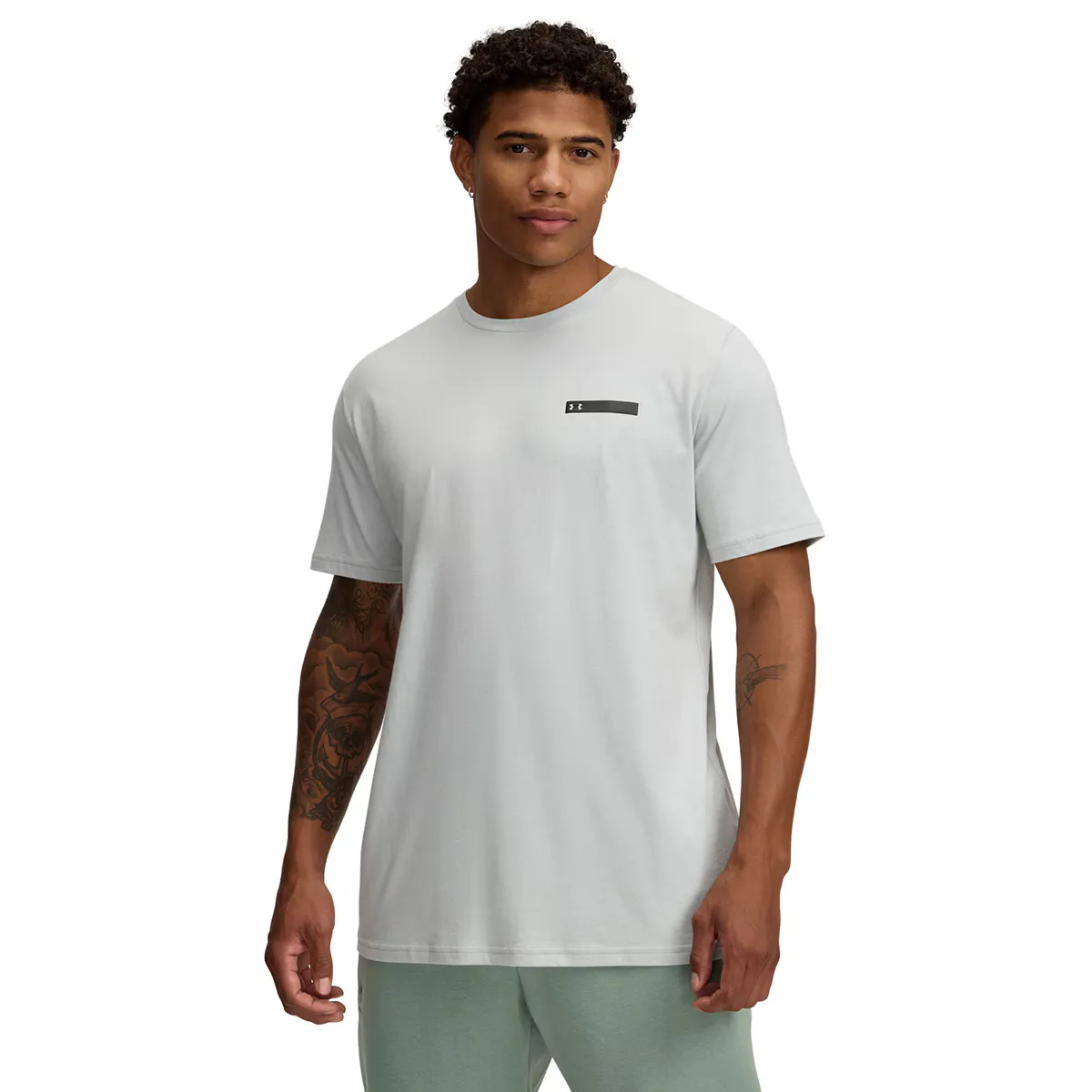 

Футболка мужская UA M LC Strip Logo SS Under Armour, зеленый