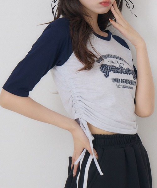 

Футболка с рукавами 3/4 и завязками Ems excite, белый