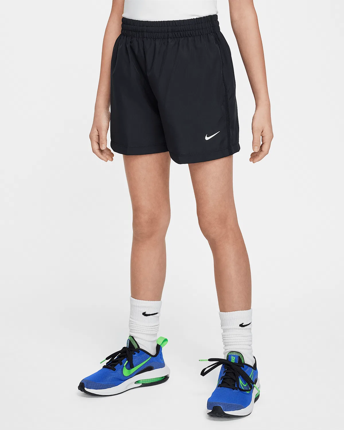 Детские шорты Nike Dri-FIT 4" Woven Shorts Big Kids' Multi, Black/White