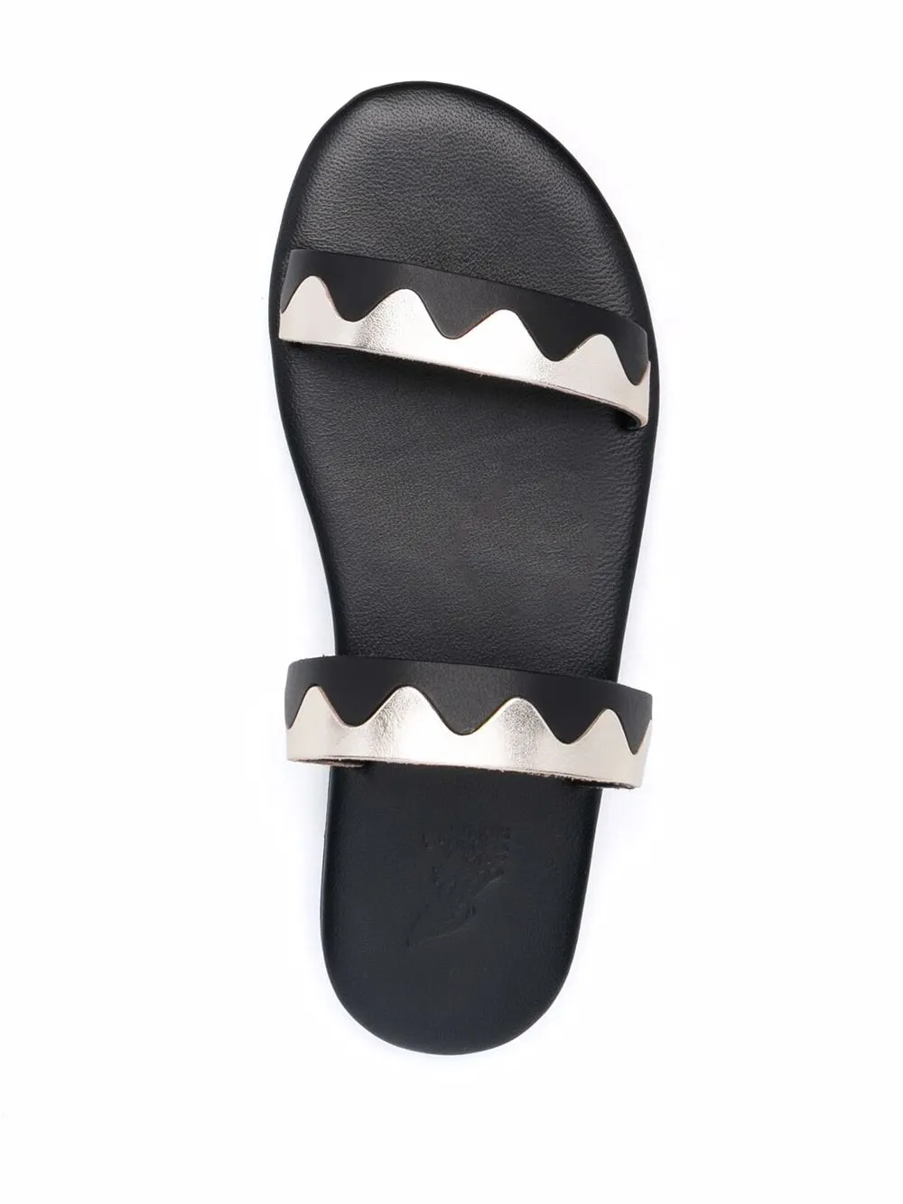 Шлепанцы Paralia с узором зигзаг Ancient Greek Sandals, черный — фото 4