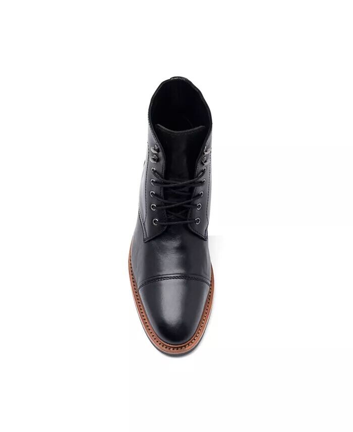 Мужские прочные ботинки Ranveer Cap-Toe Rugged 6 дюймов со шнуровкой Anthony Veer, черный — фото 4