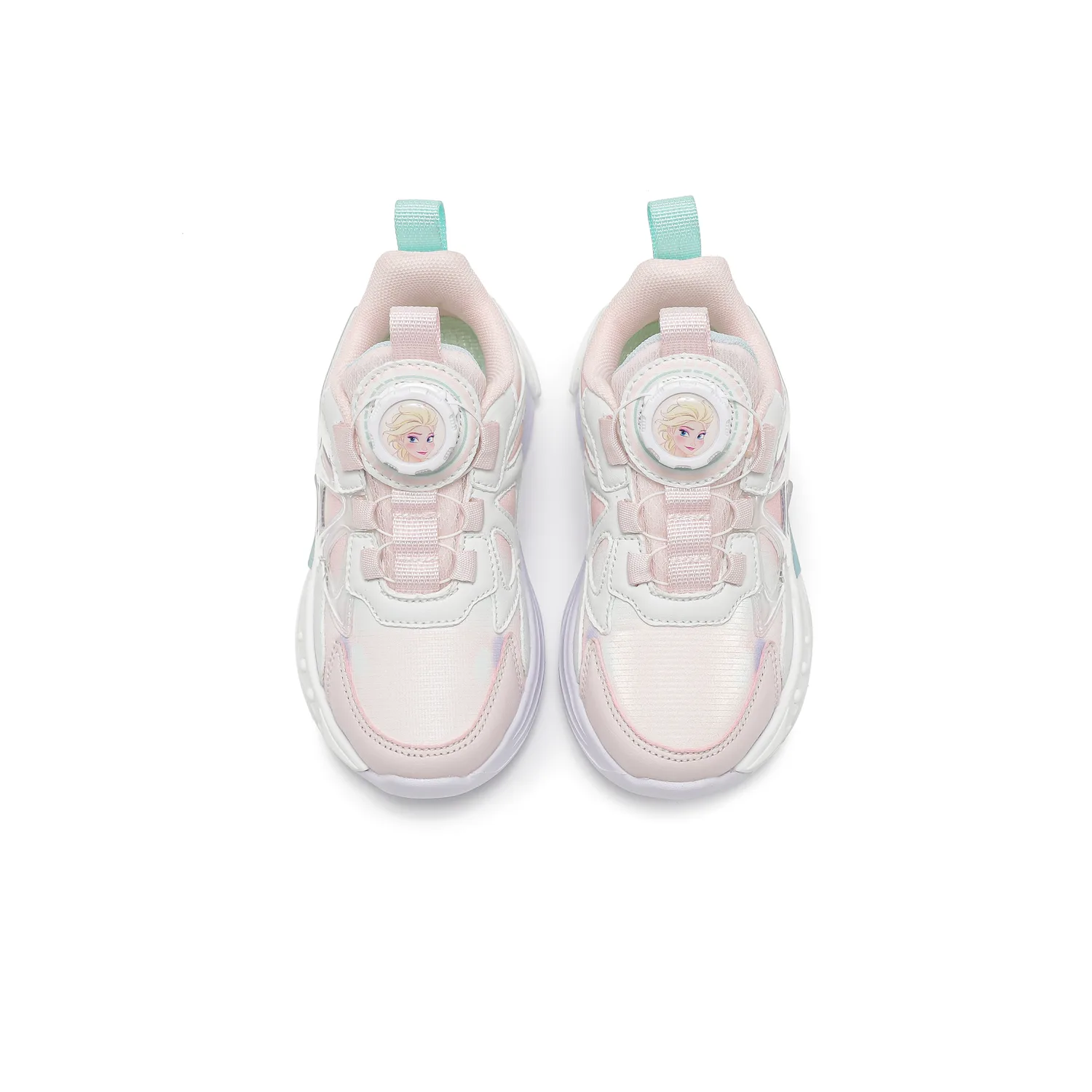 Детские кроссовки для бега Frozen Rebound Waterproof Low top Disney, Beige Pink[Leather Upper Waterproof] — фото 4