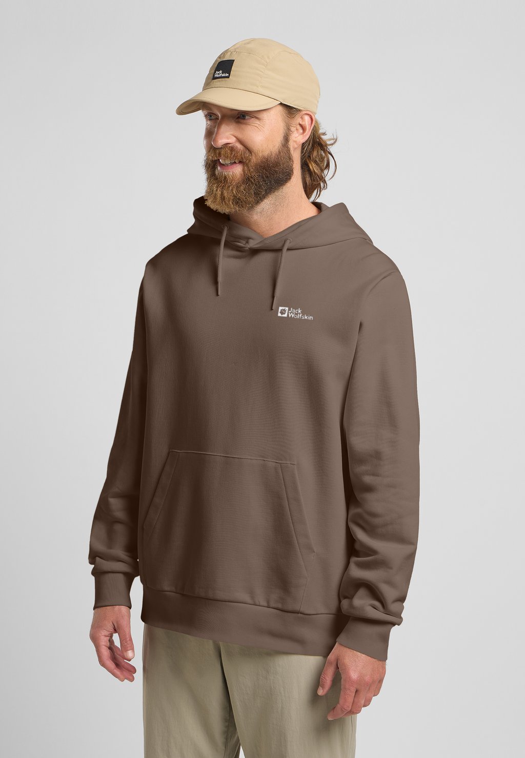 

Толстовка с капюшоном Jack Wolfskin, коричневый