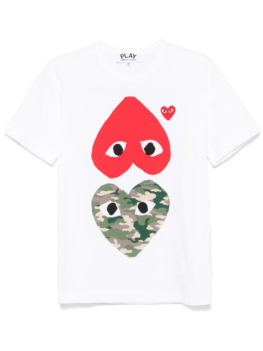 

Футболка с принтом Comme Des Garçons Play, белый