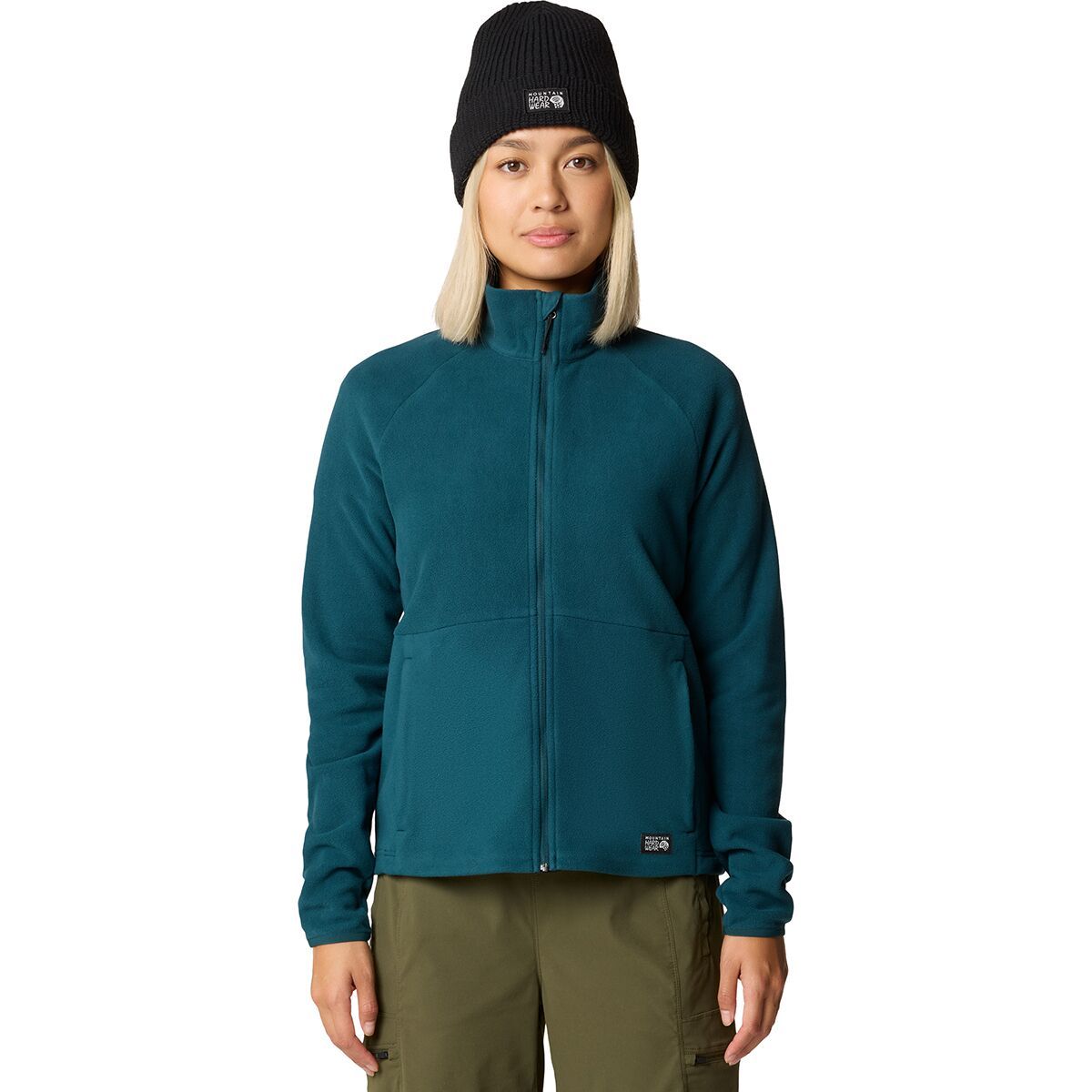 

Оакорам флисовая куртка на молнии Mountain Hardwear, цвет dark marsh