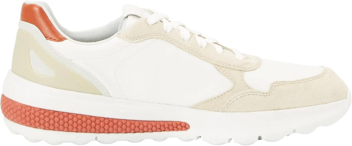 Мужские кроссовки Geox U Spherica Actif, White Lt Taupe — фото 4