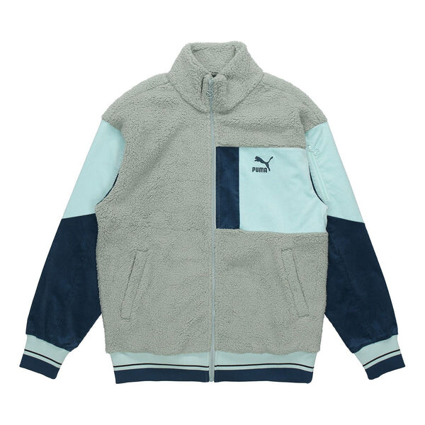 

Куртка retro sherpa jacket 'green' Puma, зеленый