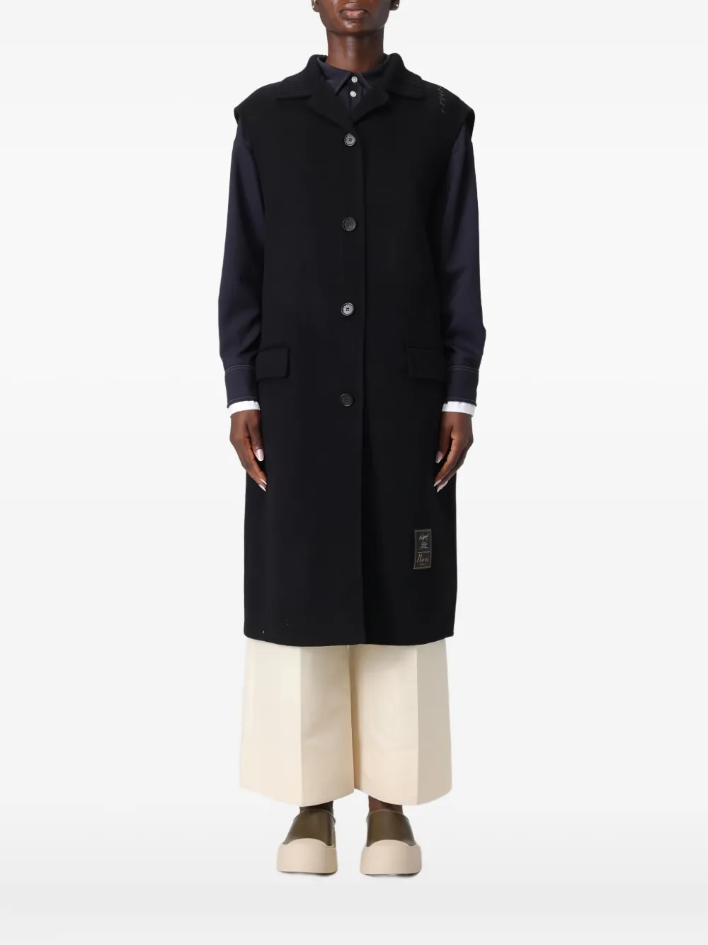 

Жилет с нашивками Marni, черный