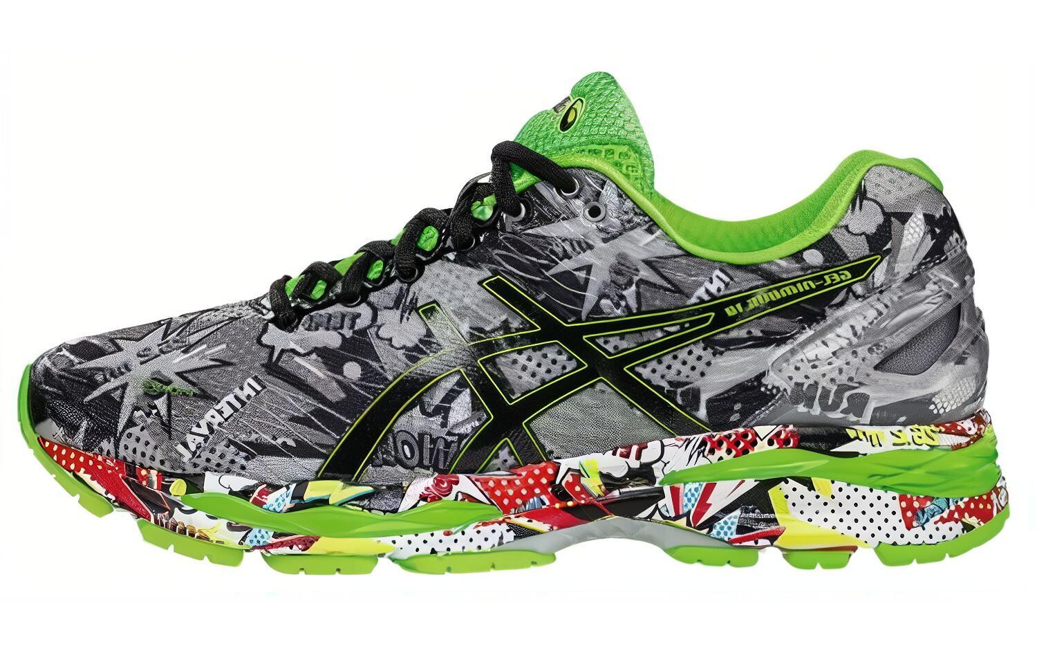 

Кроссовки GEL-Nimbus 18 мужские с низким верхом, черные/зеленые Asics