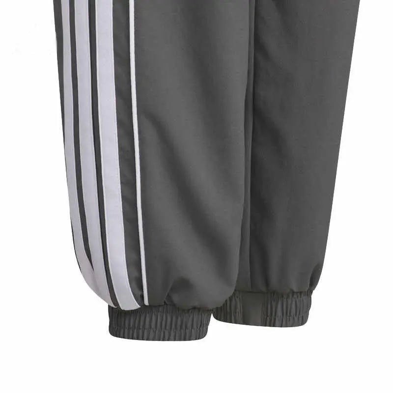 Adidas Детские вязаные спортивные штаны для детей 3-7 лет granite gray/white — фото 4