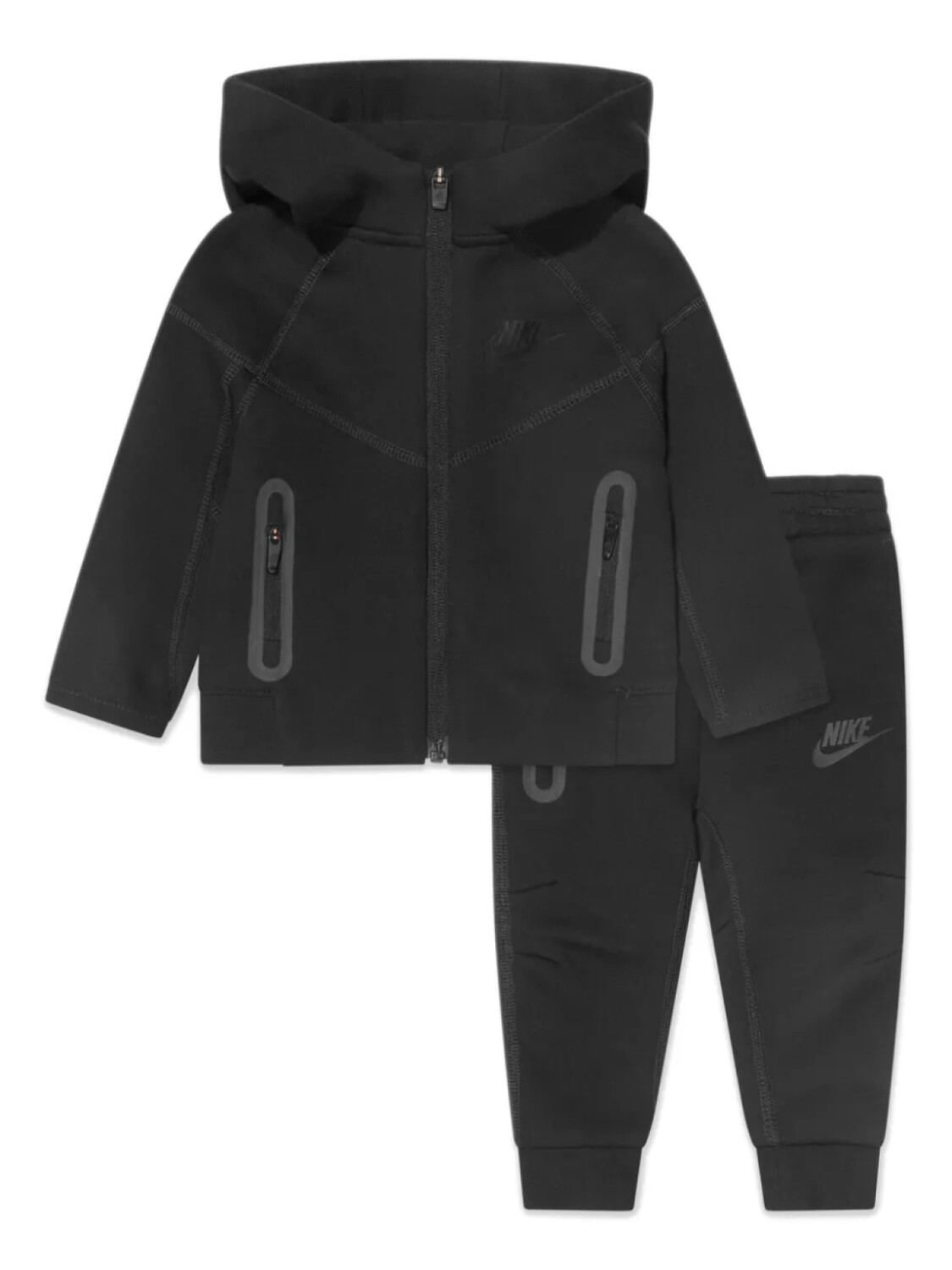 

Nike Kids спортивный костюм Tech Fleece с логотипом, черный
