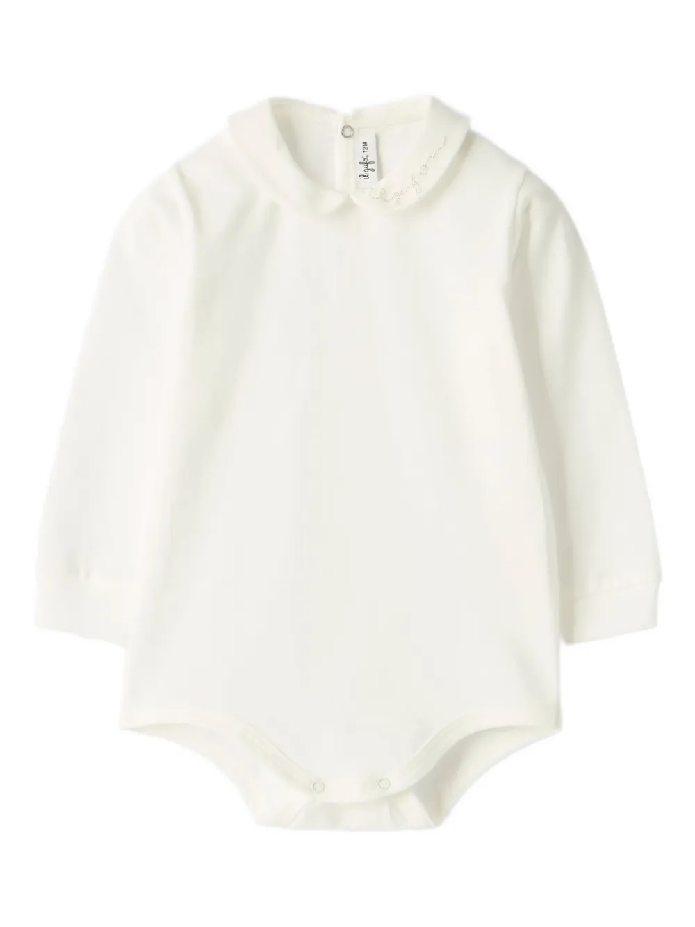 

Боди с вышитым логотипом Il Gufo, нейтральный