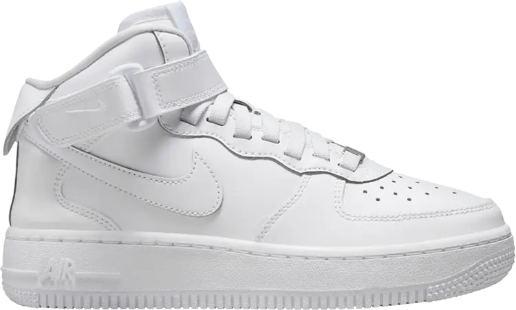 

Кроссовки Air Force 1 Mid EasyOn SE GS 'Triple White', белый