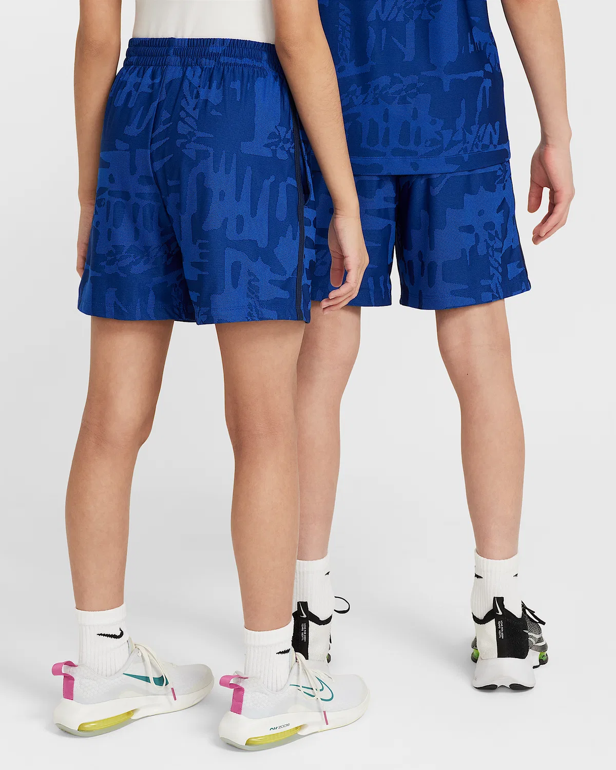 Детские шорты Nike Dri-FIT Big Kids' (Boys') Multi, Game Royal/Midnight Navy/White — фото 2