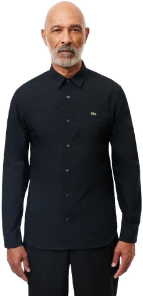 

Мужская рубашка Laceston Slim Fit из стрейч-хлопкового поплина Lacoste, Black