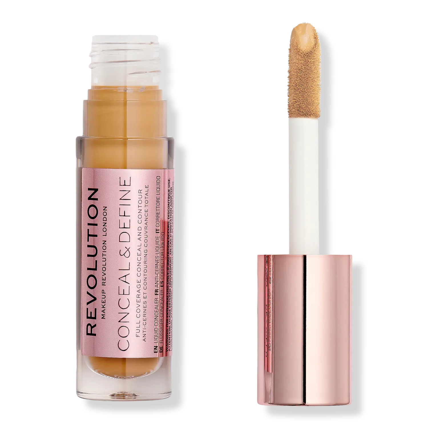 

Консилер Conceal & Define с полным покрытием Revolution Beauty, C12.2 (for medium/dark skin tones w/ an olive undertone)