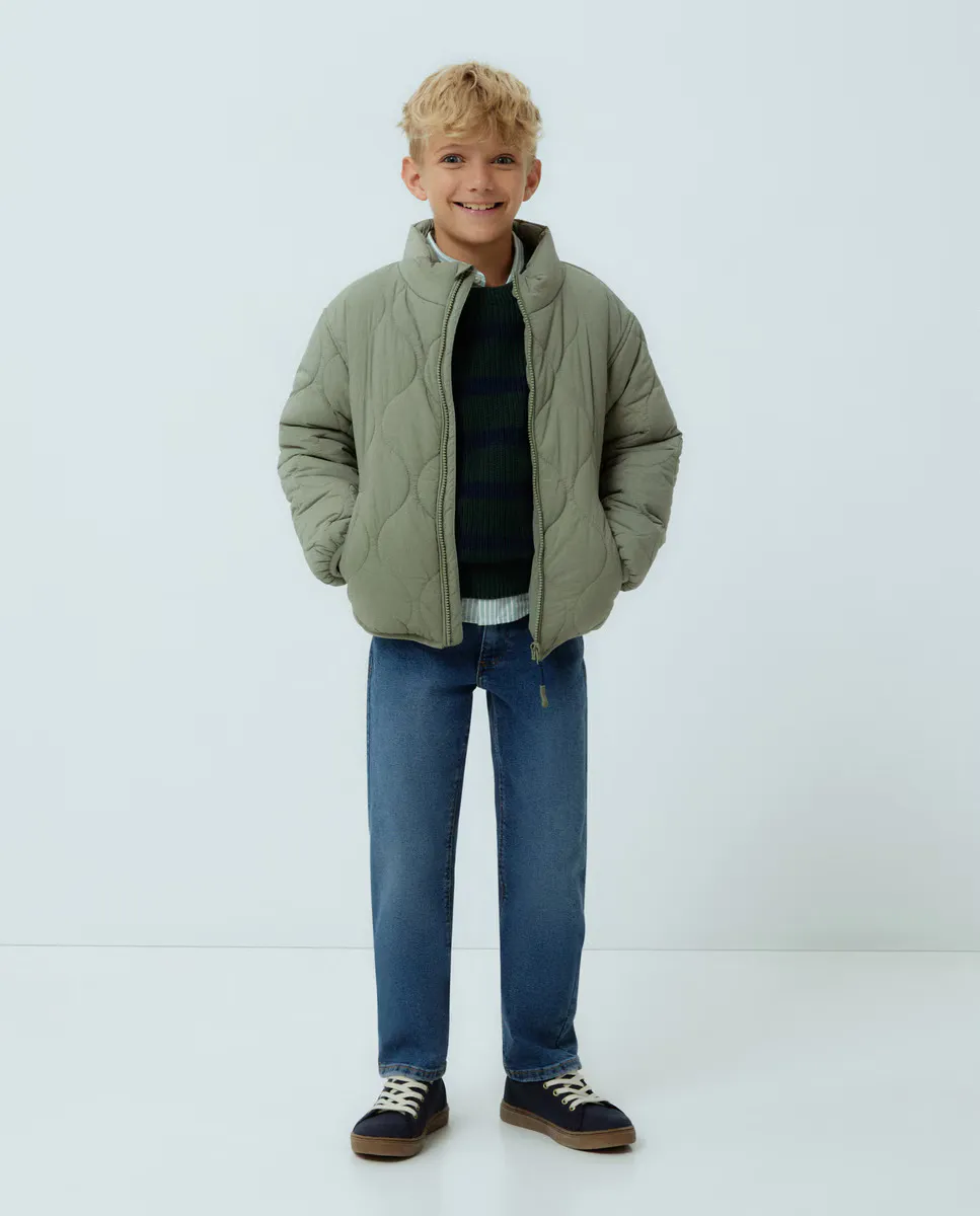 

Легкая базовая парка для мальчика Kids El Corte Inglés, оливковый