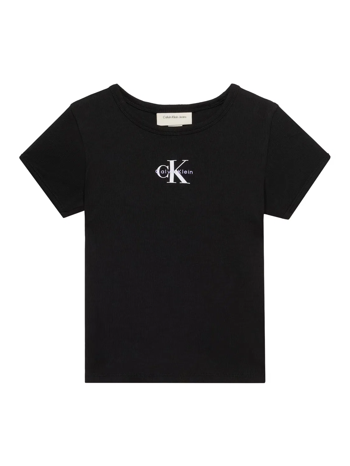 Джинсовая рубашка Calvin Klein Jeans Monologo черного цвета