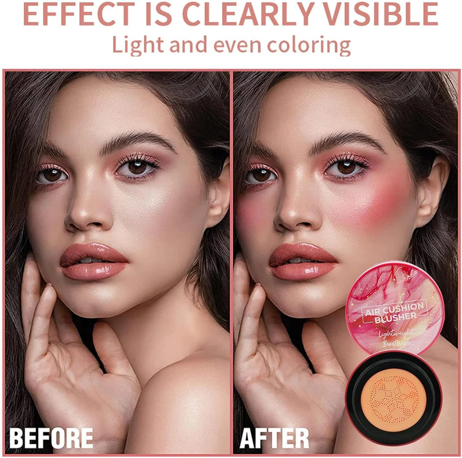 Румяна Soft Touch Powder Blush Palette, No Brand, 02# — фото 4