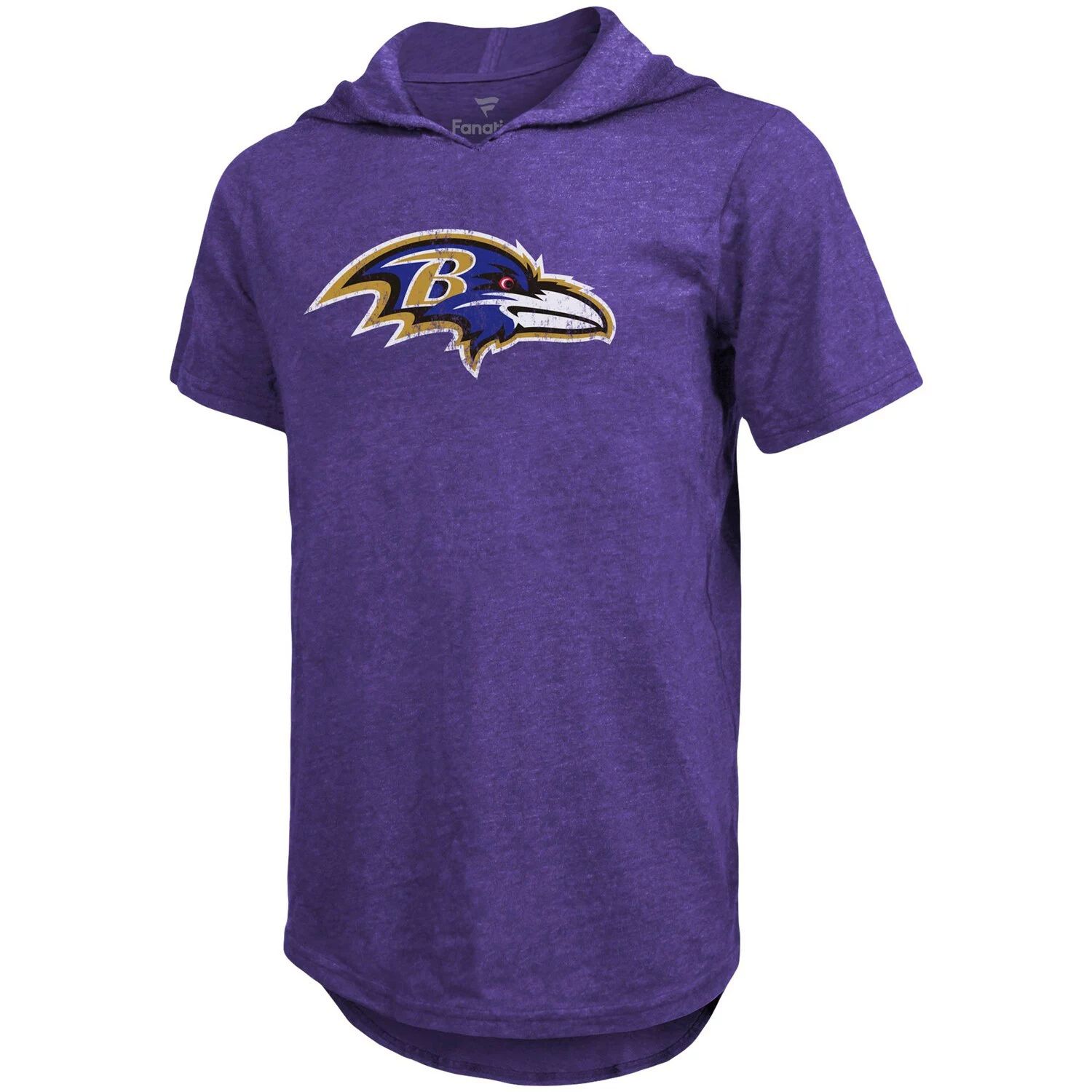 

Мужская футболка Majestic Threads Lamar Jackson Purple Baltimore Ravens с именем и номером игрока, футболка с капюшоном из трех смесей