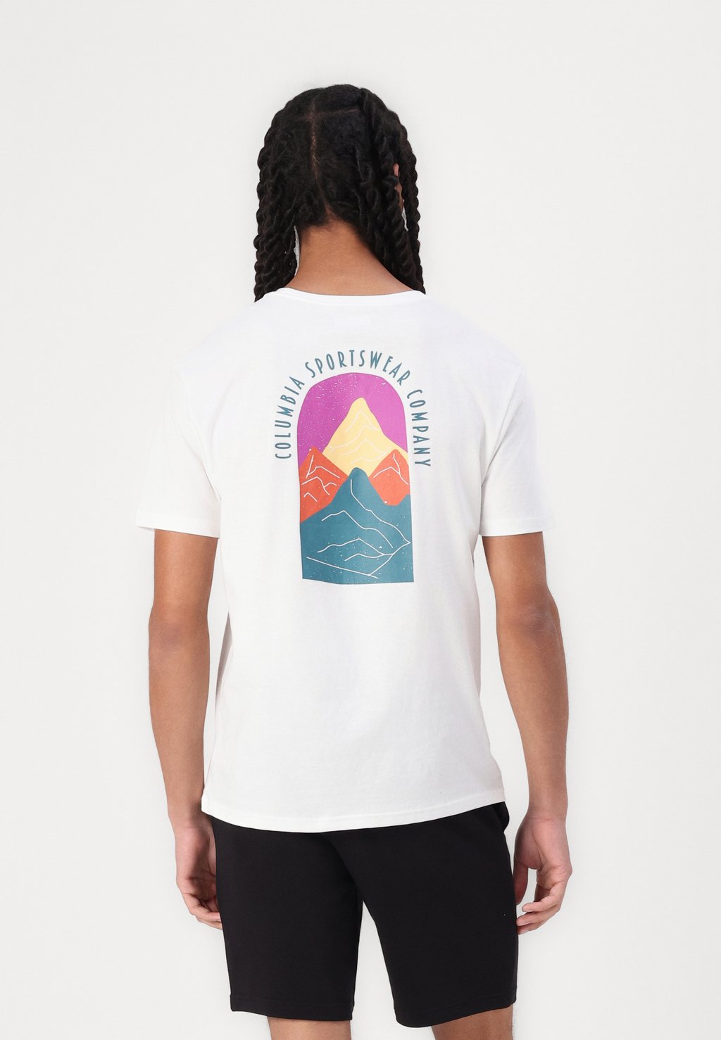 

Футболка с принтом CAVALRY TRAIL GRAPHIC TEE Columbia, белый