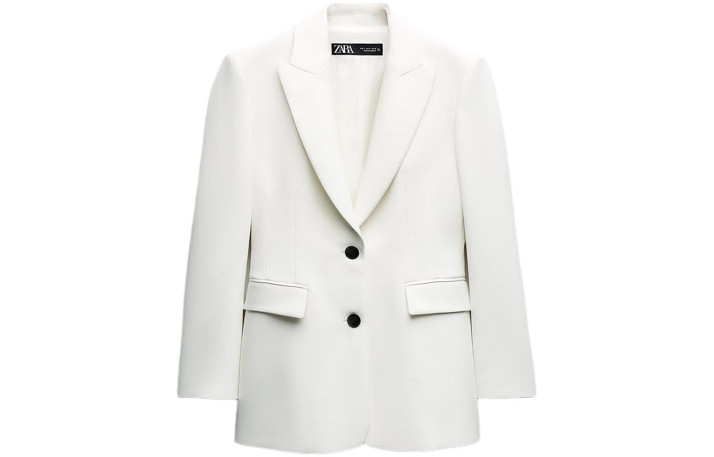 

Деловой костюм женский матово-белый Zara