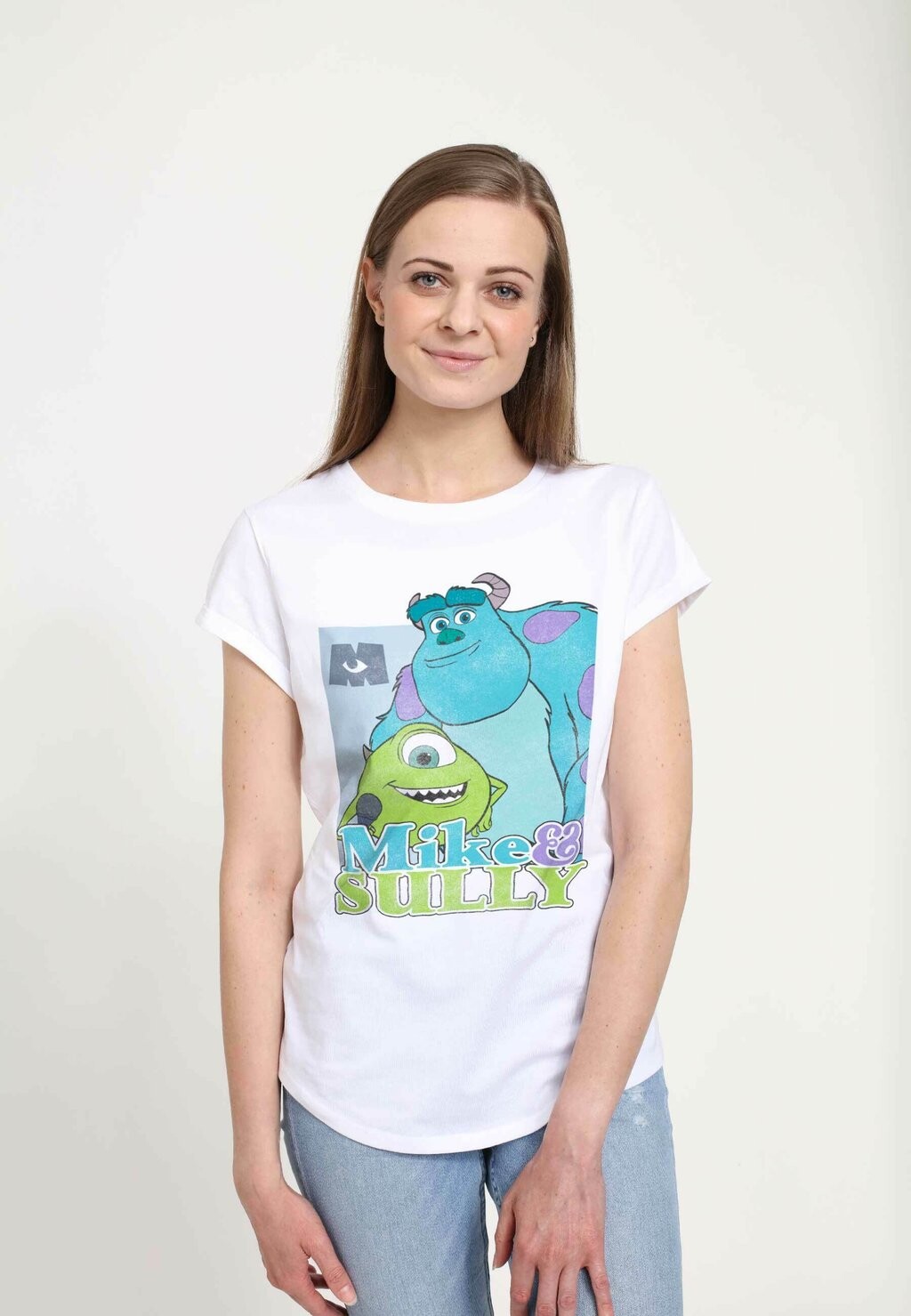 

Футболка с принтом MONSTERS AT WORK MIKE N SULLY WORK Henry Tiger, белый