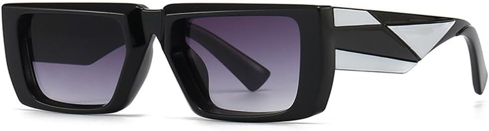 

Модные солнцезащитные очки для женщин и мужчин, трендовые солнцезащитные очки, роскошные винтажные панк-очки, зеркальные очки с защитой от УФ-излучения UV400 LVTFCO, Black Gray