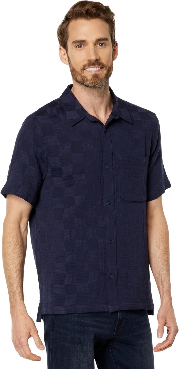 

Рубашка Madewell Short Sleeve Easy Shirt - Novelty Checker Texture, цвет Checker Texture Juniper Berry