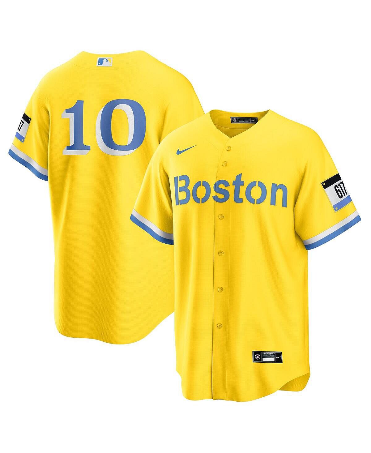 

Мужская футболка Trevor Story Gold Boston Red Sox City Connect Replica Player Nike