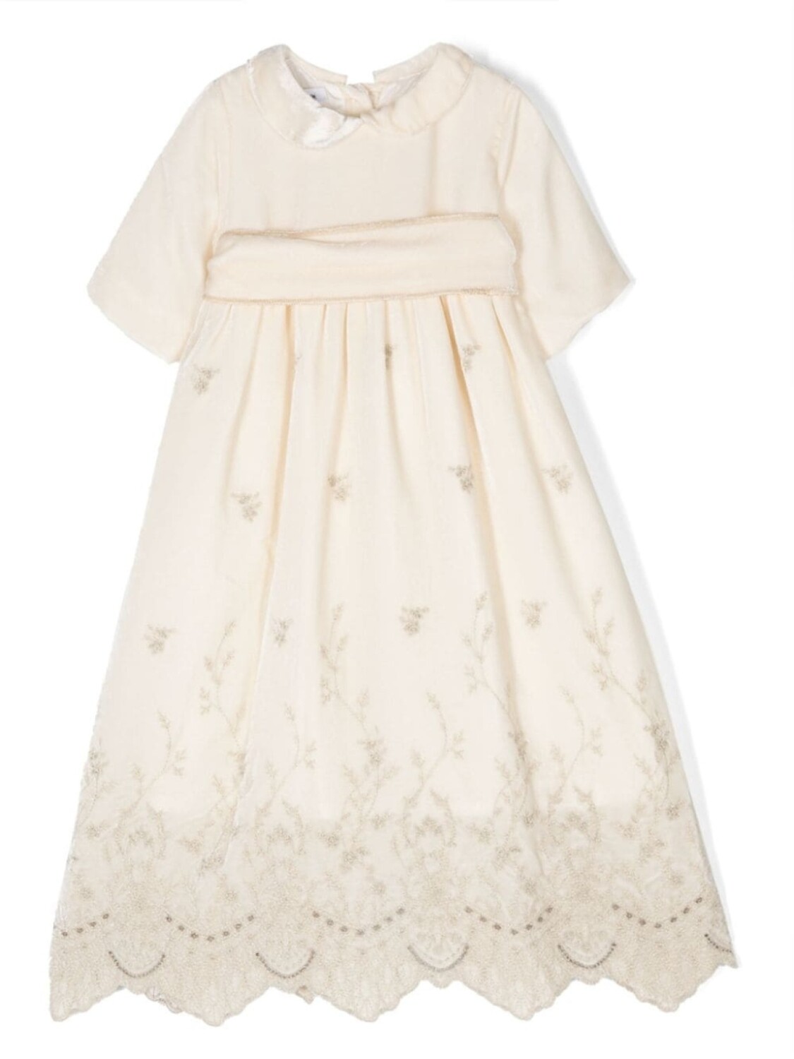 

Jesurum Baby Cà Rezzonico embroidered dress, нейтральный цвет