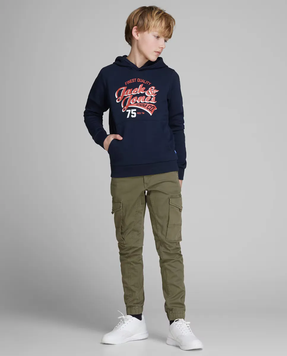 

Брюки-карго приталенного кроя для мальчиков Jack & Jones, цвет Kaki