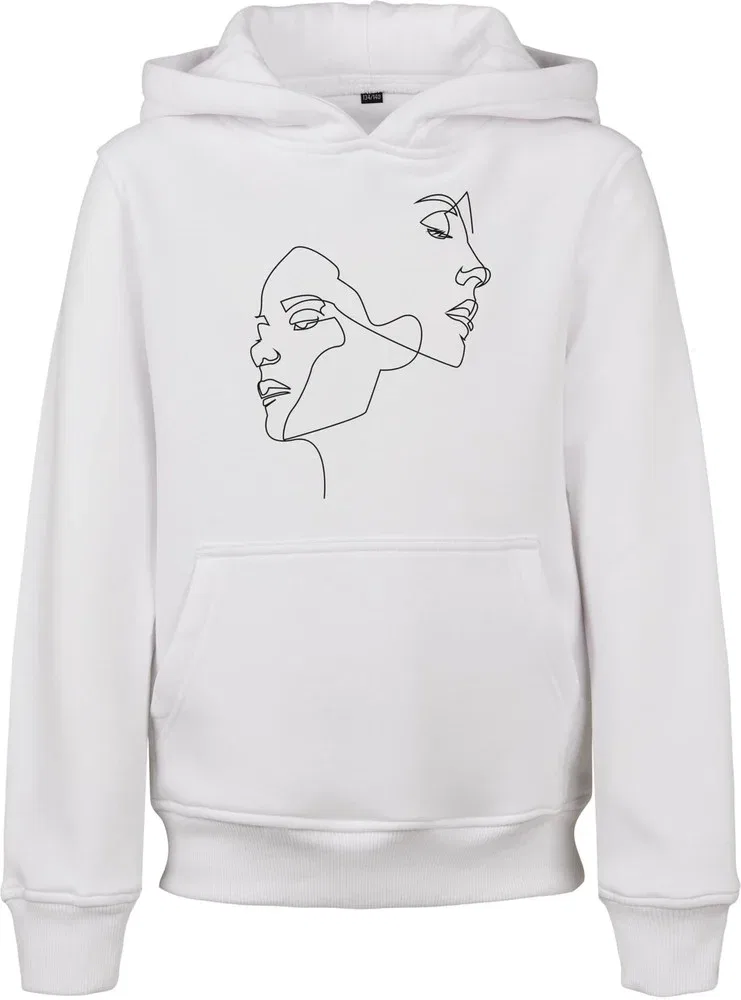 Капуzenpullover Kids One Line Fit Hoody Mister Tee, белый