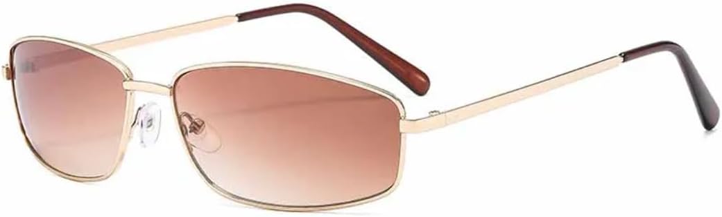 

Мужские и женские солнцезащитные очки, винтажные, маленькие, металлические, унисекс, модные, роскошные, для активного отдыха и путешествий, с защитой от УФ-излучения UV400 TVTBBVV, Gold Tea