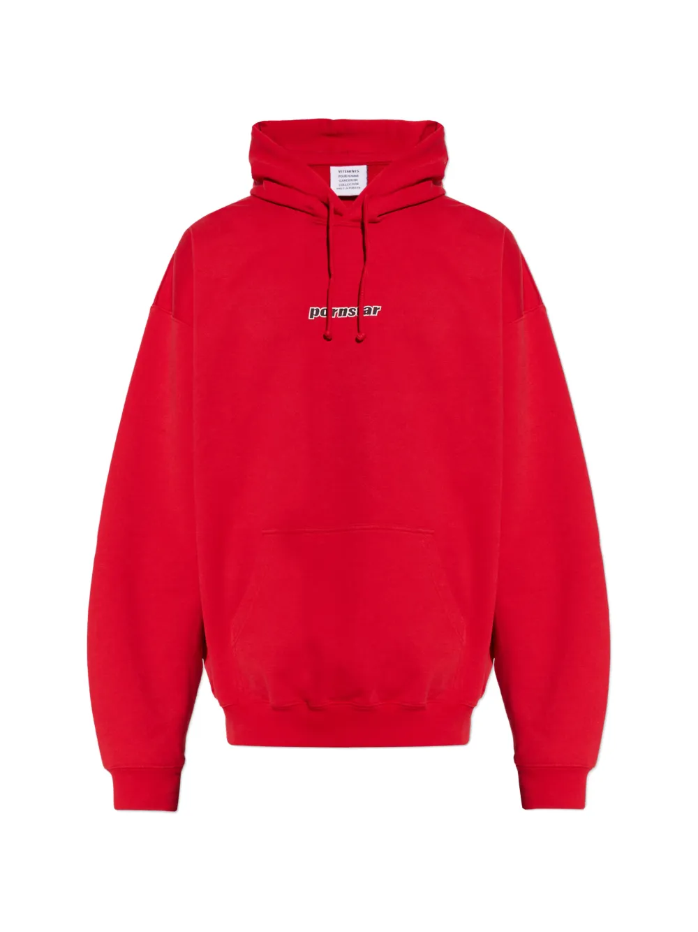 

Худи с длинными рукавами и кулиской Vetements, красный