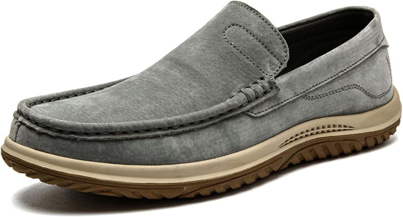 

Мужские плоские лоферы Abborora из замши, серый