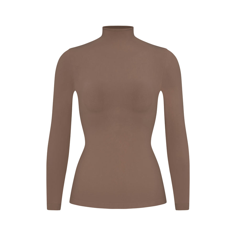 

Водолазка топ SKIMS Soft Smoothing Seamless, цвет Truffle