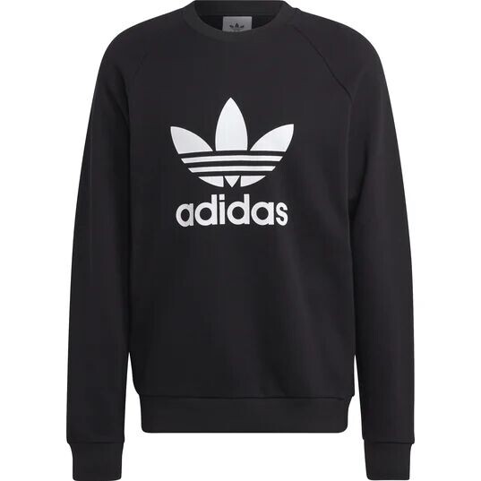 

Толстовка Trefoil Essentials с круглым вырезом adidas, черно-белый