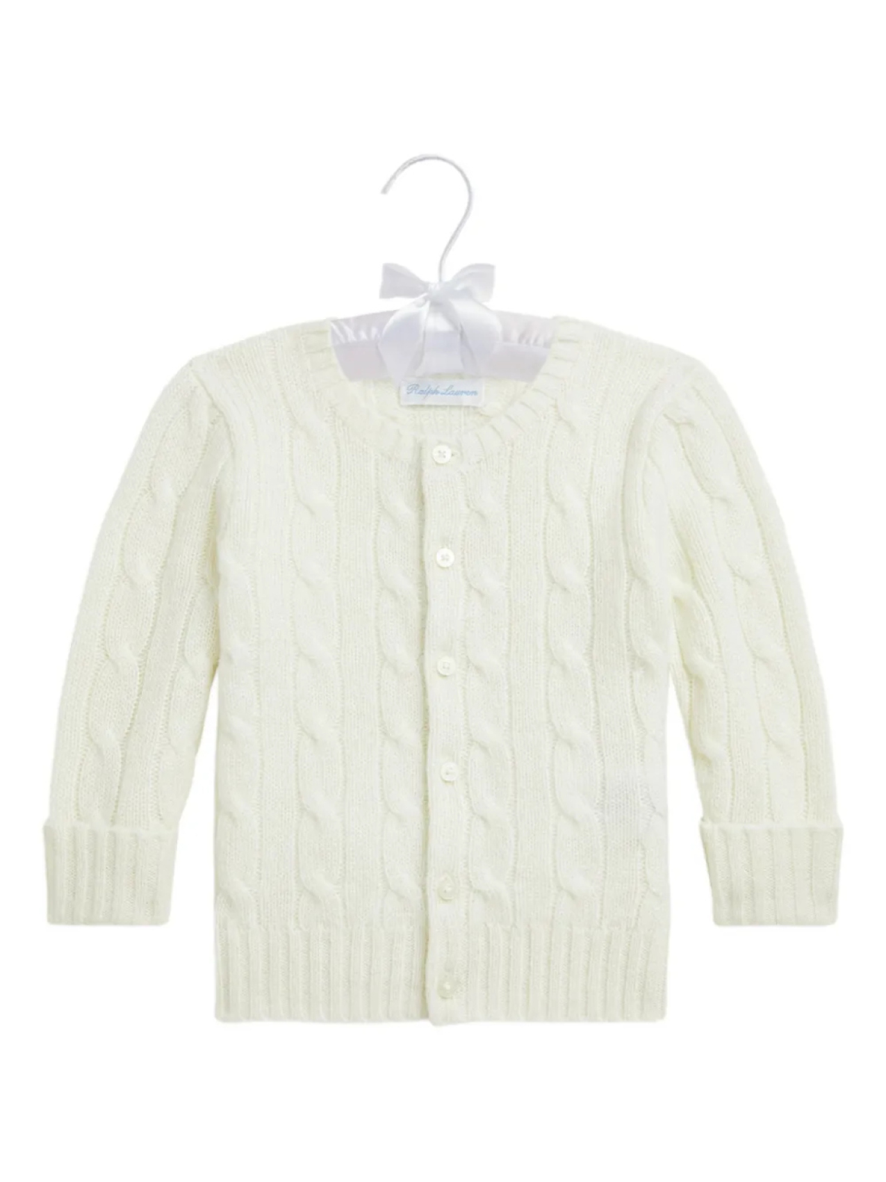 

POLO RALPH LAUREN KIDS кашемировый кардиган, белый