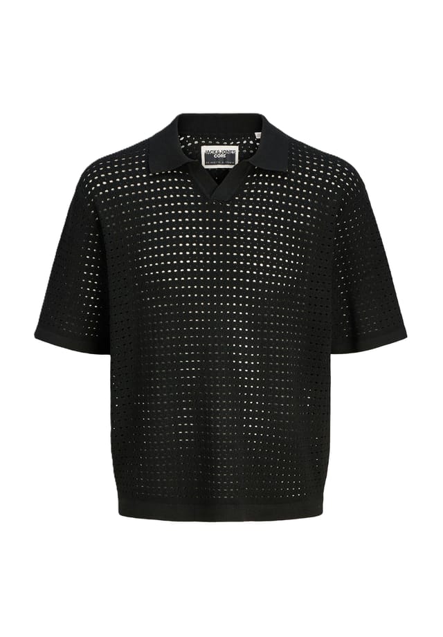 

Свитер с воротником-поло Originals By Jack & Jones, черный