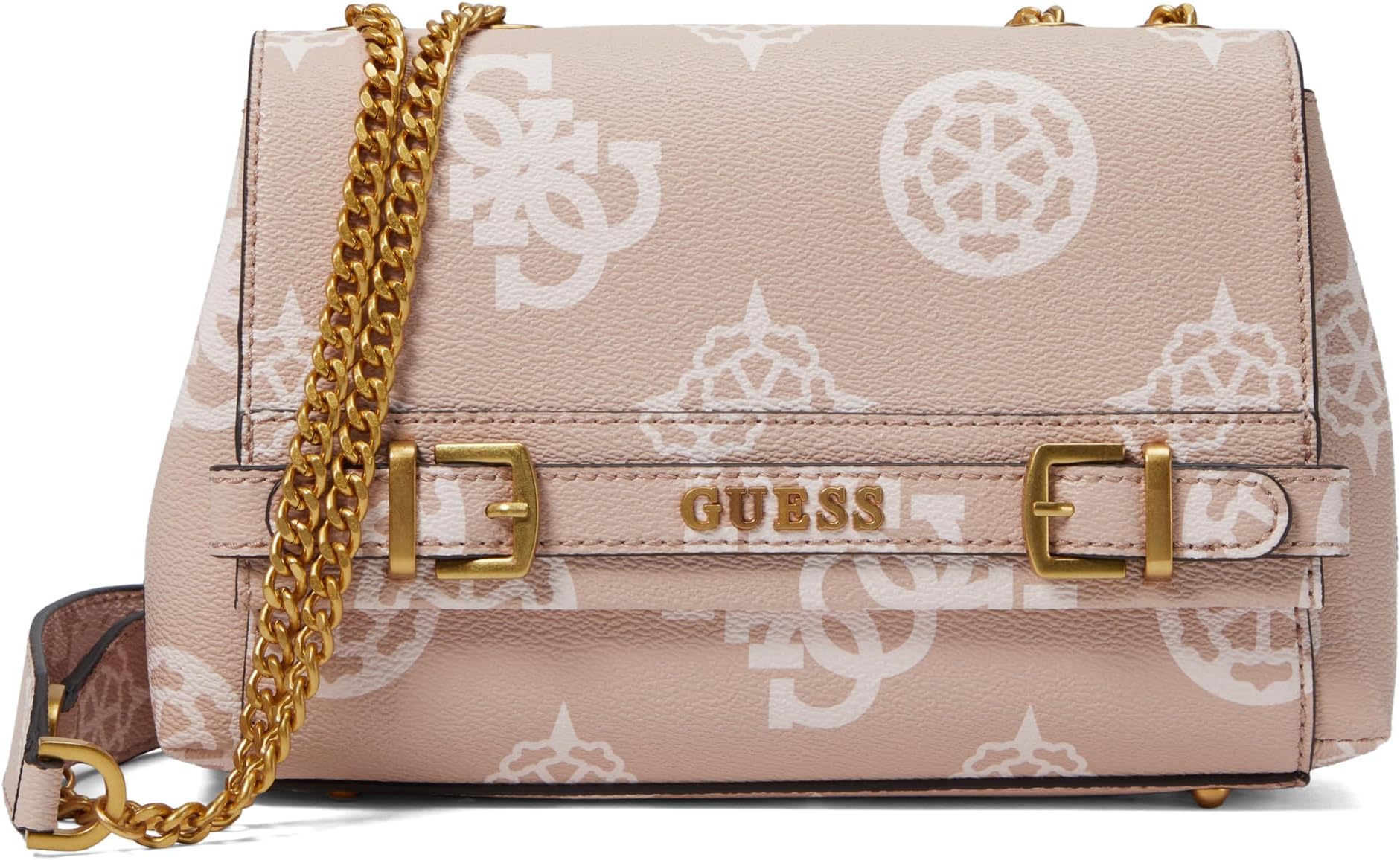 

Сумка кросс-боди GUESS Sestri Logo Convertible Crossbody Flap, цвет Rosewood Logo