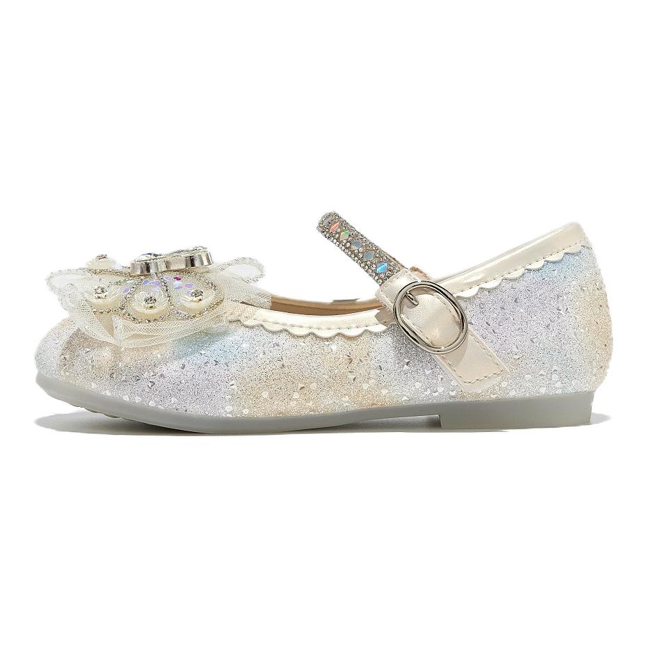 

Износостойкие дышащие легкие низкие детские кожаные туфли бежевые Kids' Deesha