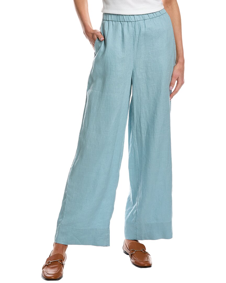 

EILEEN FISHER Льняные брюки широкого кроя, синий