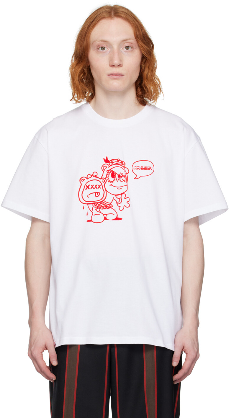

Белая футболка 90-х Charles Jeffrey Loverboy