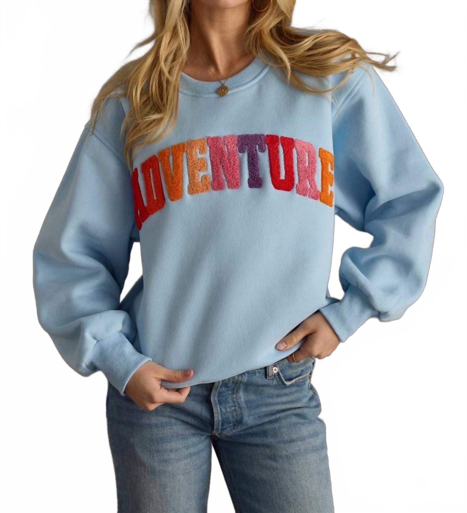 

Свитшот Adventure в небесно-голубом цвете Panache