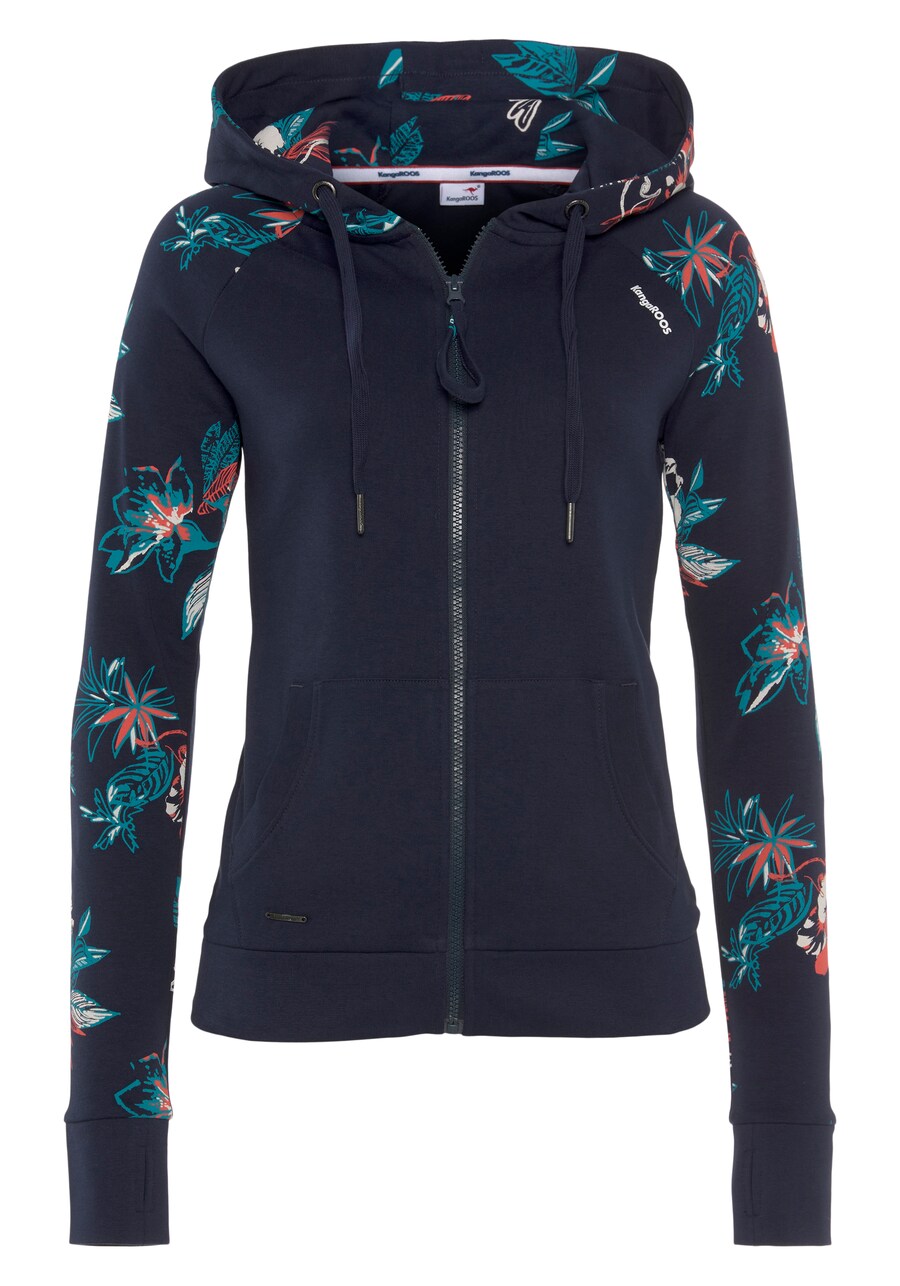 

Толстовка с капюшоном на молнии KangaROOS, цвет Blue/marine blue